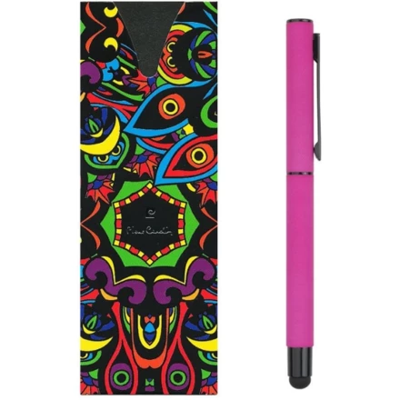 Pióro kulkowe touch pen, soft touch CELEBRATION Pierre Cardin - różowy - (NMC-B030060-2IP311)