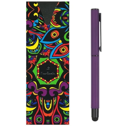 Pióro kulkowe touch pen, soft touch CELEBRATION Pierre Cardin - fioletowy - (NMC-B030060-4IP312)