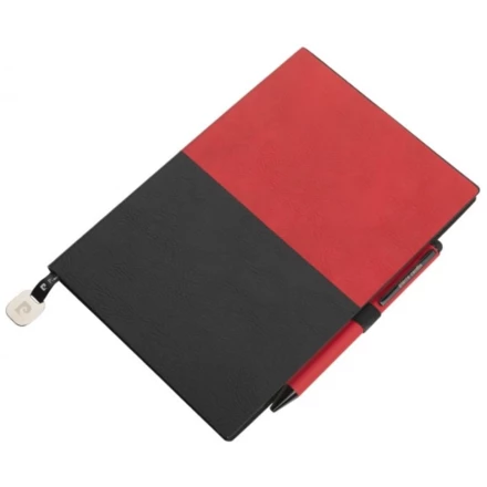 Notepad A5 & ballpoint pen REPORTER Pierre Cardin - red - (NMC-B350120-1IP305)