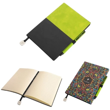 Notepad A5 & ballpoint pen REPORTER Pierre Cardin - green - (NMC-B350120-3IP309)