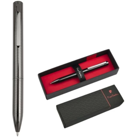Metal ballpoint pen FESTIVAL Pierre Cardin - dark grey - (NMC-B0102200IP3-77)