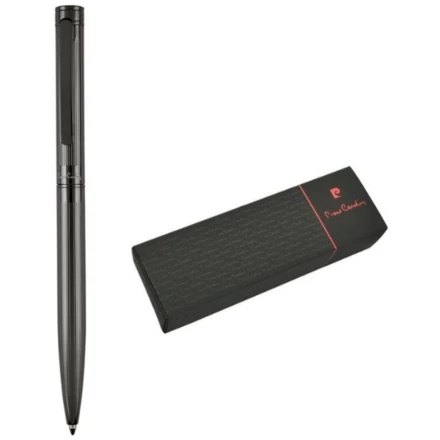 Długopis metalowy RENEE Pierre Cardin - ciemnoszary - (NMC-B010050-1IP377)