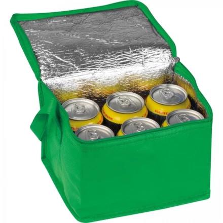 Torba termiczna non woven na 6 puszek 330 ml - zielony - (NMC-61542-09)