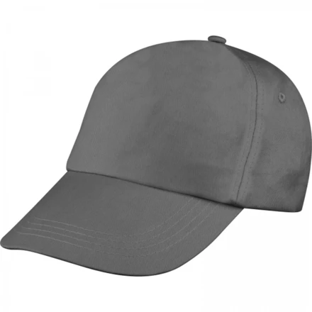 Cotton 5-panel cap - dark grey - (NMC-52466-77)