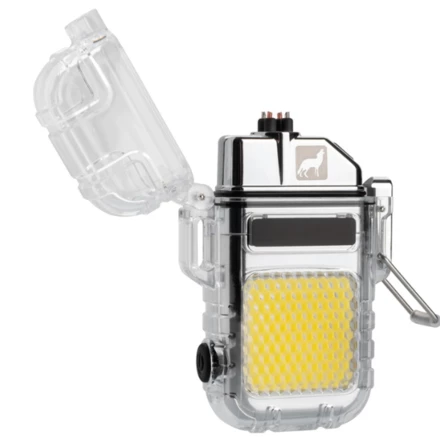 Zapalniczka elektryczna z latarką CALBUCO Schwarzwolf - przeźroczysty - (NMC-H680030-0AJ366)