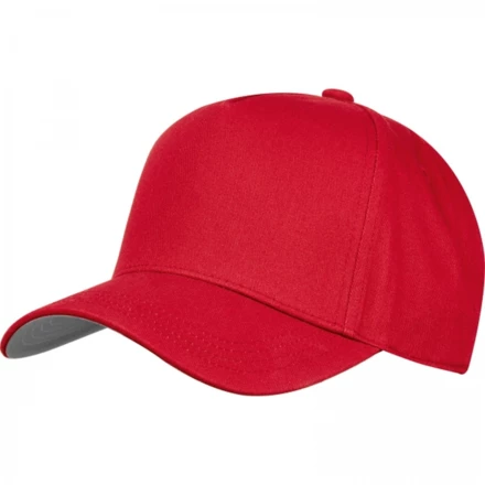 Cotton 5-panel cap - red - (NMC-53918-05)