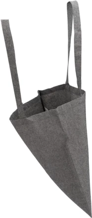 Torba bawełniana z recyklingu z długimi uszami 140 g/m2 - czarny - (NMC-62358-03)