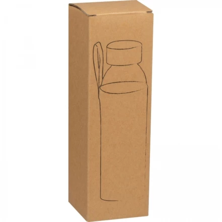 Butelka szklana z pokrowcem 500 ml - przeźroczysty - (NMC-62335-66)