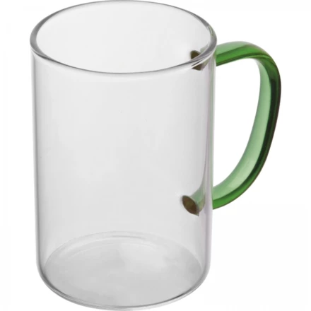 Glass mug 250 ml - green - (NMC-82340-09)