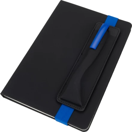 Notatnik A5 w linie z długopisem - niebieski - (NMC-22385-04)