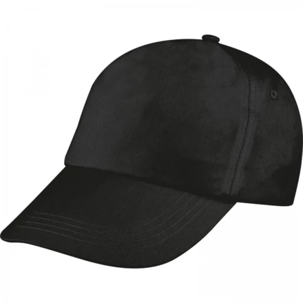 Cotton 5-panel cap - black - (NMC-52466-03)