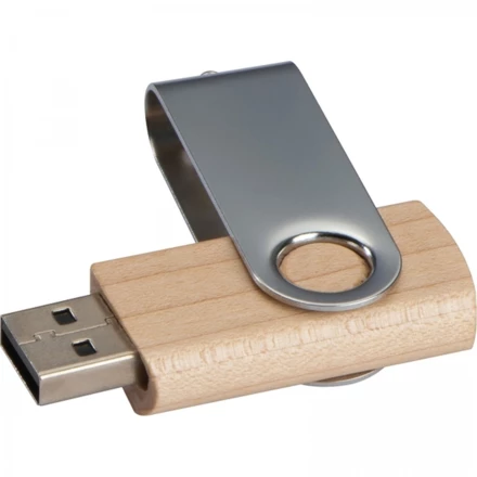 Pendrive drewniany 4GB 2.0 - brązowy - (NMC-20876-01)