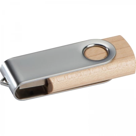 Pendrive drewniany 4GB 2.0 - brązowy - (NMC-20876-01)