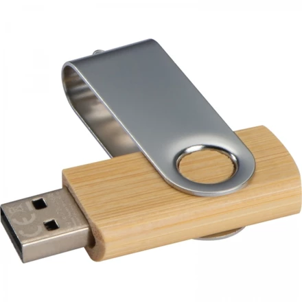 Wooden USB flash drive 4GB 2.0 - brown - (NMC-20877-01)