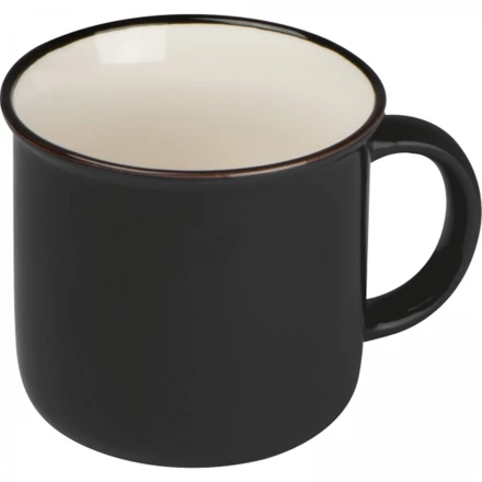 Ceramic mug 350 ml - black - (NMC-80843-03)