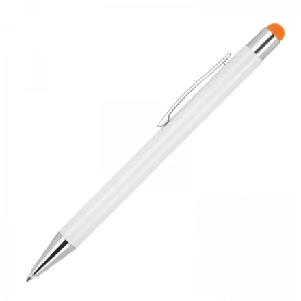 Długopis aluminiowy soft touch i touch pen - pomarańczowy - (NMC-13238-10)