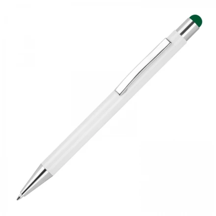 Długopis aluminiowy soft touch i touch pen - ciemnozielony - (NMC-13238-99)