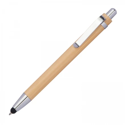 Długopis bambusowy touch pen - beżowy - (NMC-13239-13)