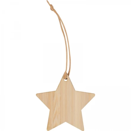 Zawieszka na choinkę gwiazdka - beżowy - (NMC-93173-13)