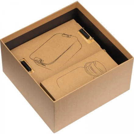 Zestaw lunch box i butelka 300 ml - wielokolorowy - (NMC-93571-mc)