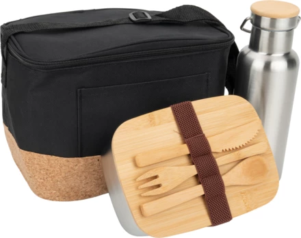 Zestaw lunch box, butelka 500 ml i torba termiczna - wielokolorowy - (NMC-93572-mc)