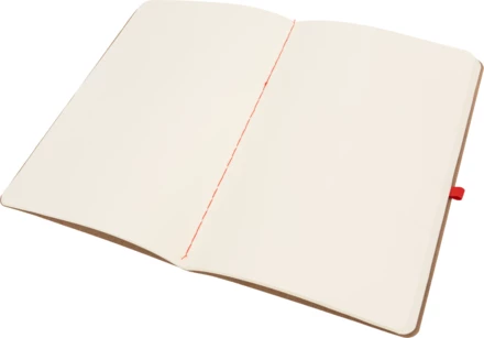 Notatnik A5 z czystymi stronami i długopisem - czerwony - (NMC-23776-05)