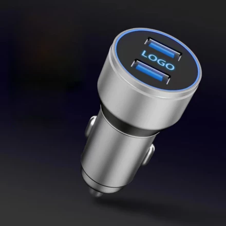 Car charger with illuminated logo - (NMC-EG05891-03)