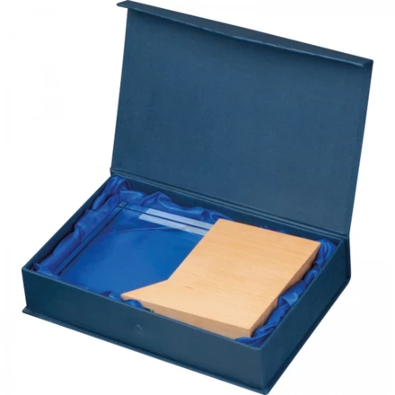 Szklany blok trofeum - beżowy - (NMC-23970-13)