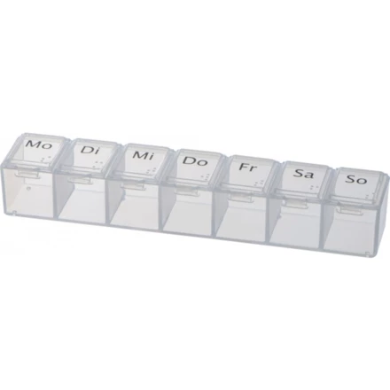 Pudełko na lekarstwa - przeźroczysty - (NMC-73896-66)