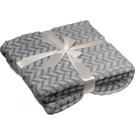 Duży koc 120x180cm - szary - (NMC-64361-07)