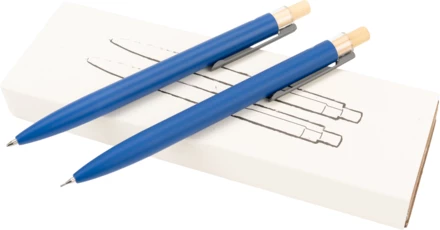 Zestaw piśmienny długopis półżelowy i ołówek automatyczny - niebieski - (NMC-14426-04)