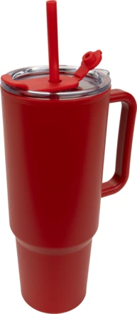 Kubek ze słomką XXL 1200 ml - czerwony - (NMC-84686-05)