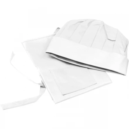 Fartuch i czapka kucharska dla dzieci - biały - (NMC-54755-06)