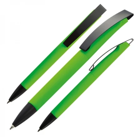 Plastic ballpen soft touch BRESCIA - light green - (NEG-0099-29)