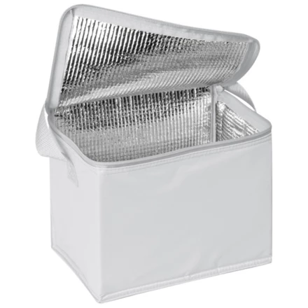 Torba termiczna na 6 puszek 500 ml MESA - biały - (NEG-7104-06)