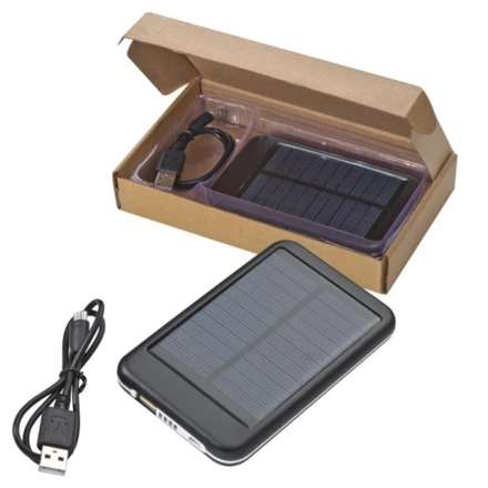 Power bank solarny 4000 mAh PHILADELPHIA - czarny - (NEG-3559-03)