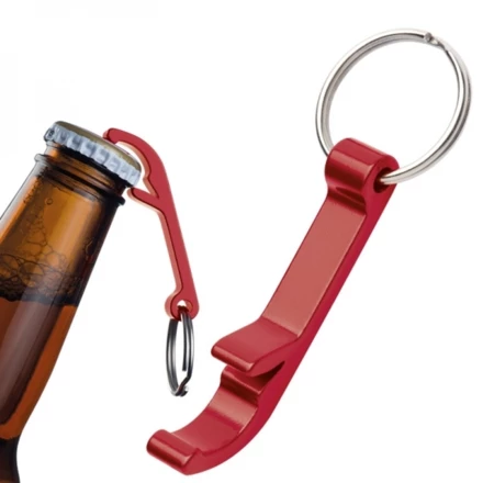 Metal bottle oballpener keyring WORCESTER - red - (NEG-9042-05)