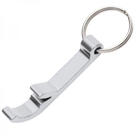 Metal bottle oballpener keyring WORCESTER - grey - (NEG-9042-07)
