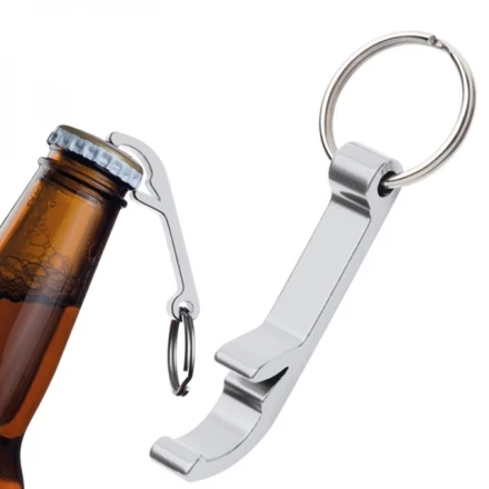 Metal bottle oballpener keyring WORCESTER - grey - (NEG-9042-07)