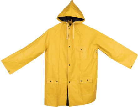 Płaszcz przeciwdeszczowy dwustronny NANTERRE - żółto-granatowy - (NEG-9205-48)