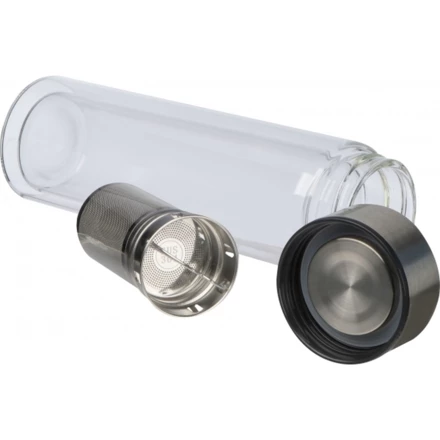 Butelka termiczna z wyświetlaczem KARLSTAD 400 ml - przeźroczysty - (NEG-3225-66)