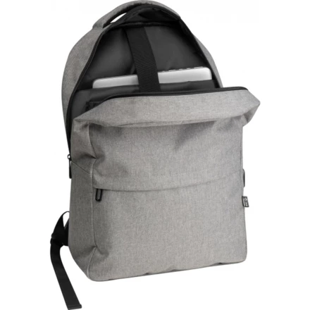 Plecak na laptopa rPET RIMINI - szary - (NEG-3660-07)