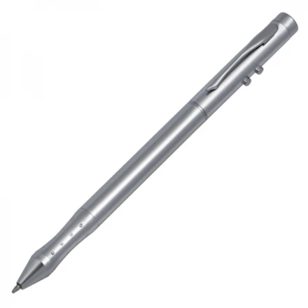 Wskaźnik laserowy metalowy z długopisem MATLOCK - szary - (NEG-2798-07)