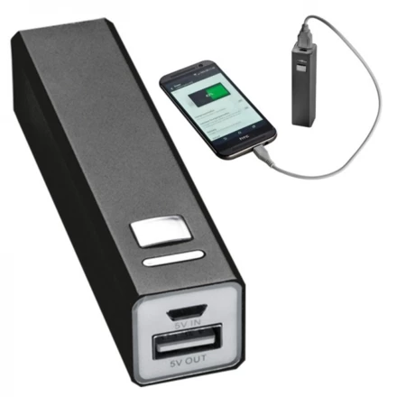 Power bank 2200 mAh PORT HOPE - czarny - (NEG-3029-03)
