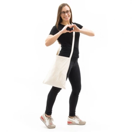 Torba bawełniana z długim uchem 140 g/m2 LOJA - biały - (NEG-3465-06)