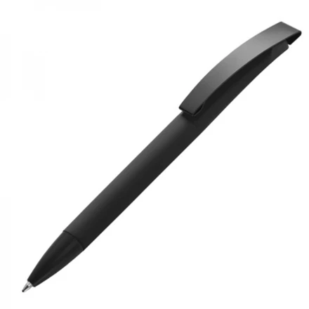Plastic ballpen soft touch BRESCIA - black - (NEG-0099-03)