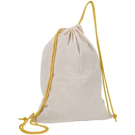 Worek sportowy bawełniany 140 g/m2 LONDONDERRY - żółty - (NEG-0920-08)