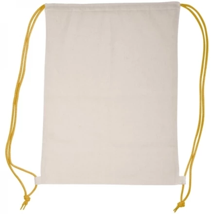 Worek sportowy bawełniany 140 g/m2 LONDONDERRY - żółty - (NEG-0920-08)