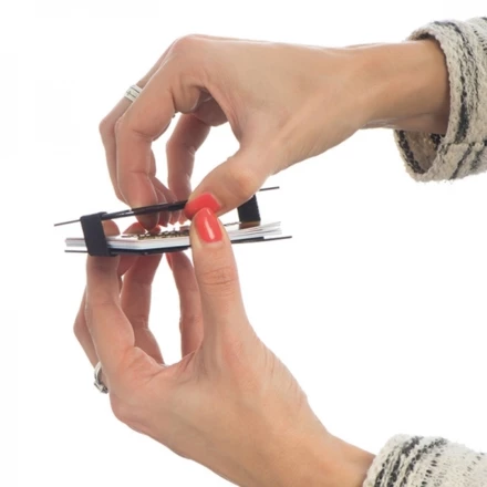 Etui na karty z ochroną RFID GLADSTONE - czarny - (NEG-0417-03)