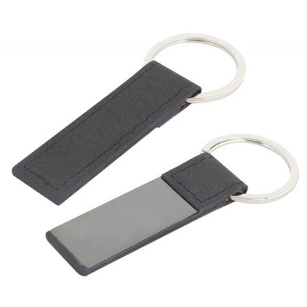 Brelok metalowy z efektem lustrzanym PENRITH - czarny - (NEG-0578-03)